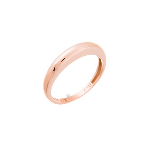 Δαχτυλίδι Γυναικείο Ροζ Χρυσό 14κ 